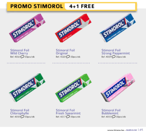 Promo Stimorol Foil 4+1 - 150 units