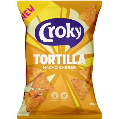 Croky Tortilla Nacho Cheese 160g - 10