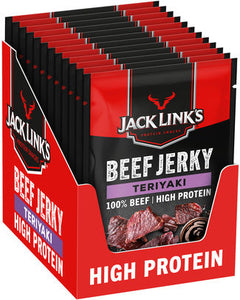 Jack Link's Beef Jerky Teriyaki Clip High Protein - 12