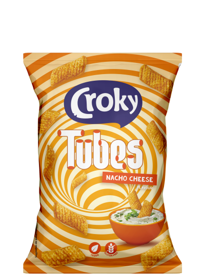 Croky Tubes Nacho Cheese 100g - 12