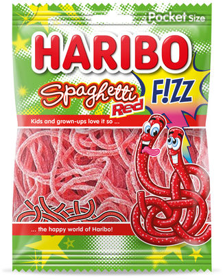 HARIBO SPAGHETTI RED FIZZ Vegan 70g - 28