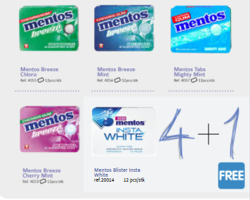Promo Mentos Tabs Blister - 60 units