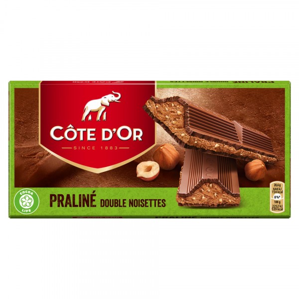 COTE D'OR PRALINE DOUBLE NOISETTES 200G
